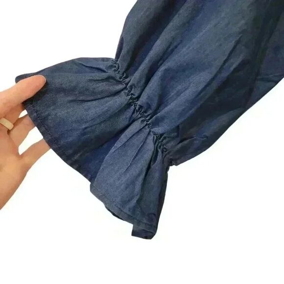 Step in Style Women's Dark Wash Cotton/Poly Denim Dress NEW - Picture 5 of 13